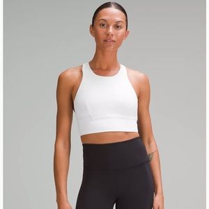 Wunder Train Longline Bra Medium Support, C/D Cup Size 6 White